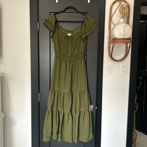 Olive Boho Dress